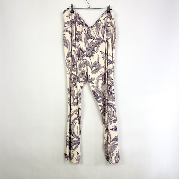 Soma Purple & Cream Floral Cool Nights 2 Piece Pajama Set - Picture 11 of 11